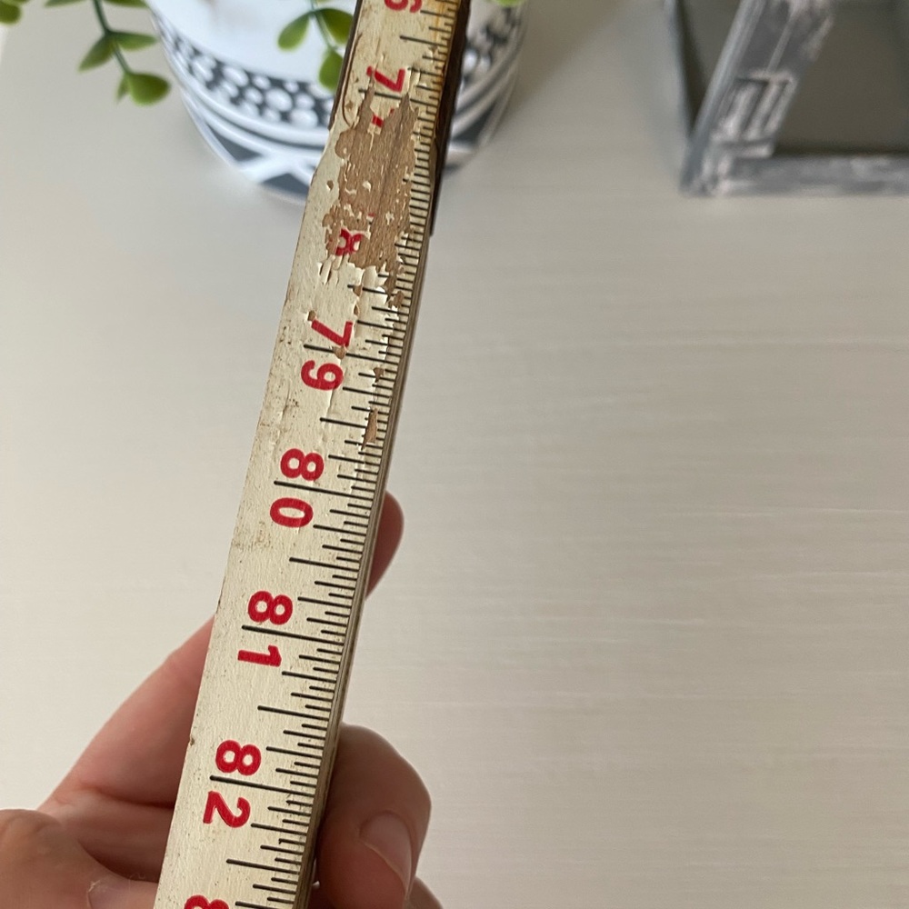 Vintage white Lufkin Folding Ruler RUGGED BRICK MASONS Spacing, # 636 - Picture 4 of 6